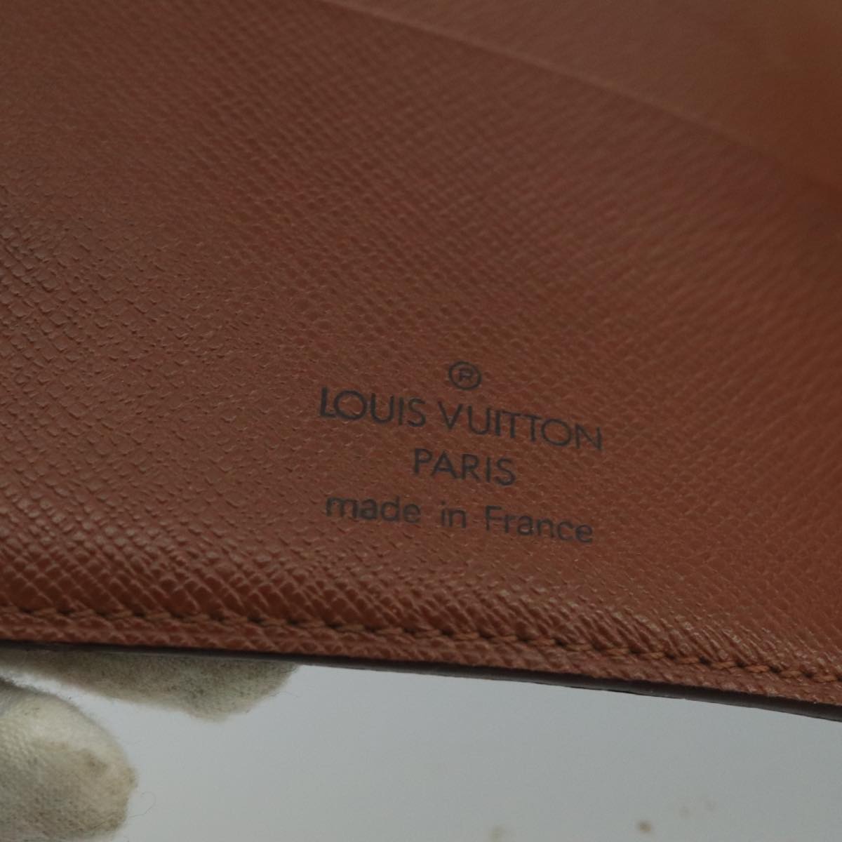 LOUIS VUITTON Monogram Agenda MM Day Planner Cover R20105 LV Auth 102480