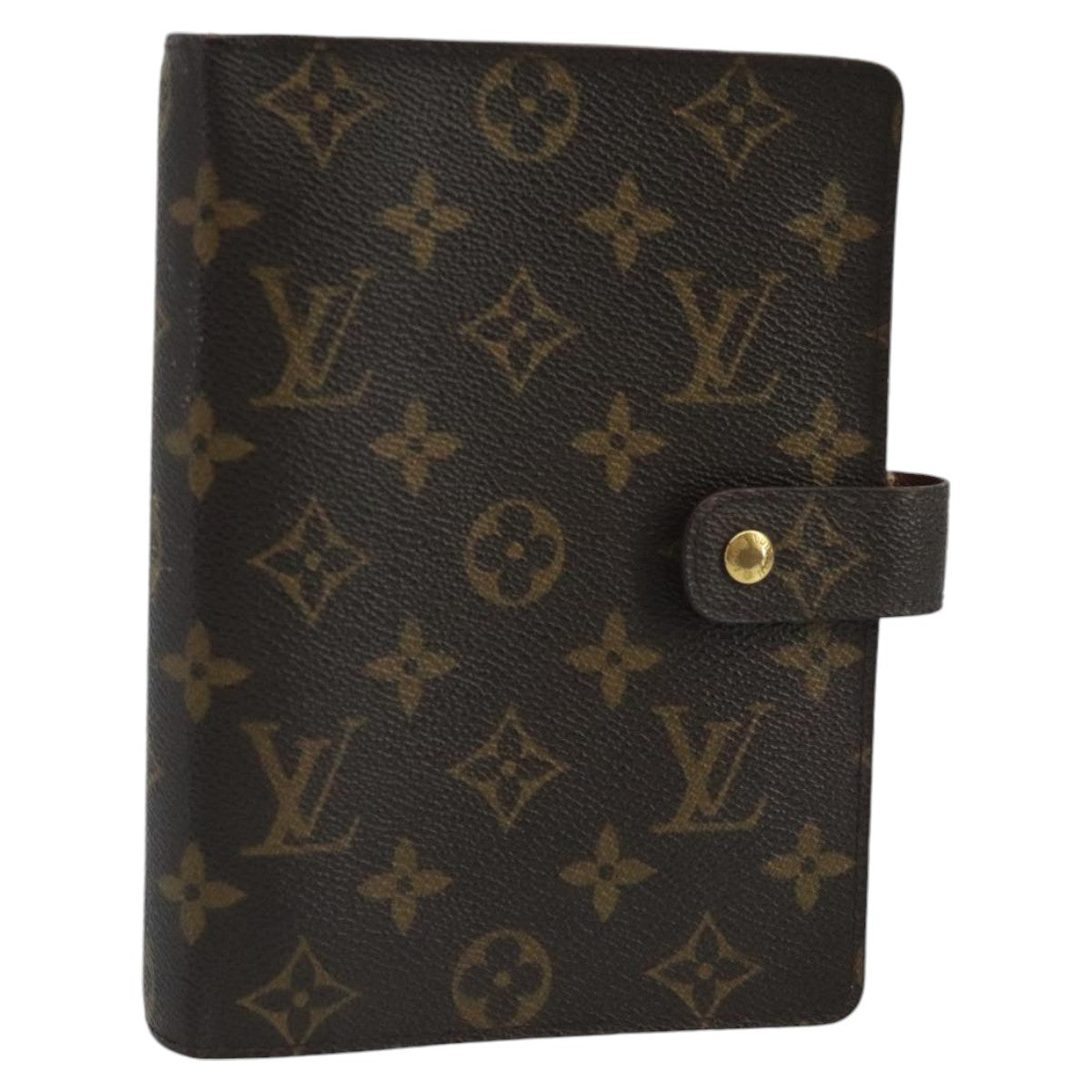 LOUIS VUITTON Monogram Agenda MM Day Planner Cover R20105 LV Auth 102480