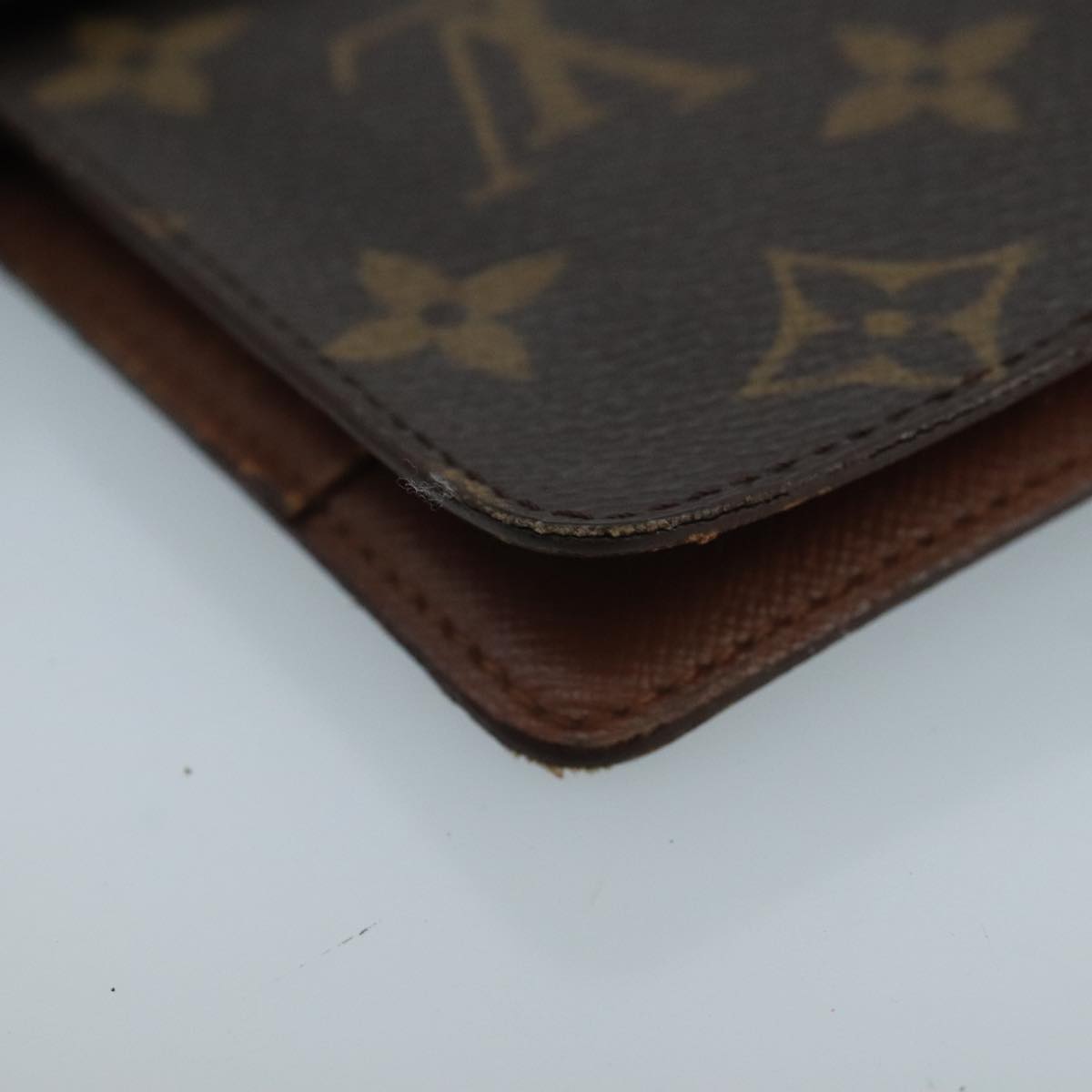 LOUIS VUITTON Monogram Agenda MM Day Planner Cover R20105 LV Auth 102480