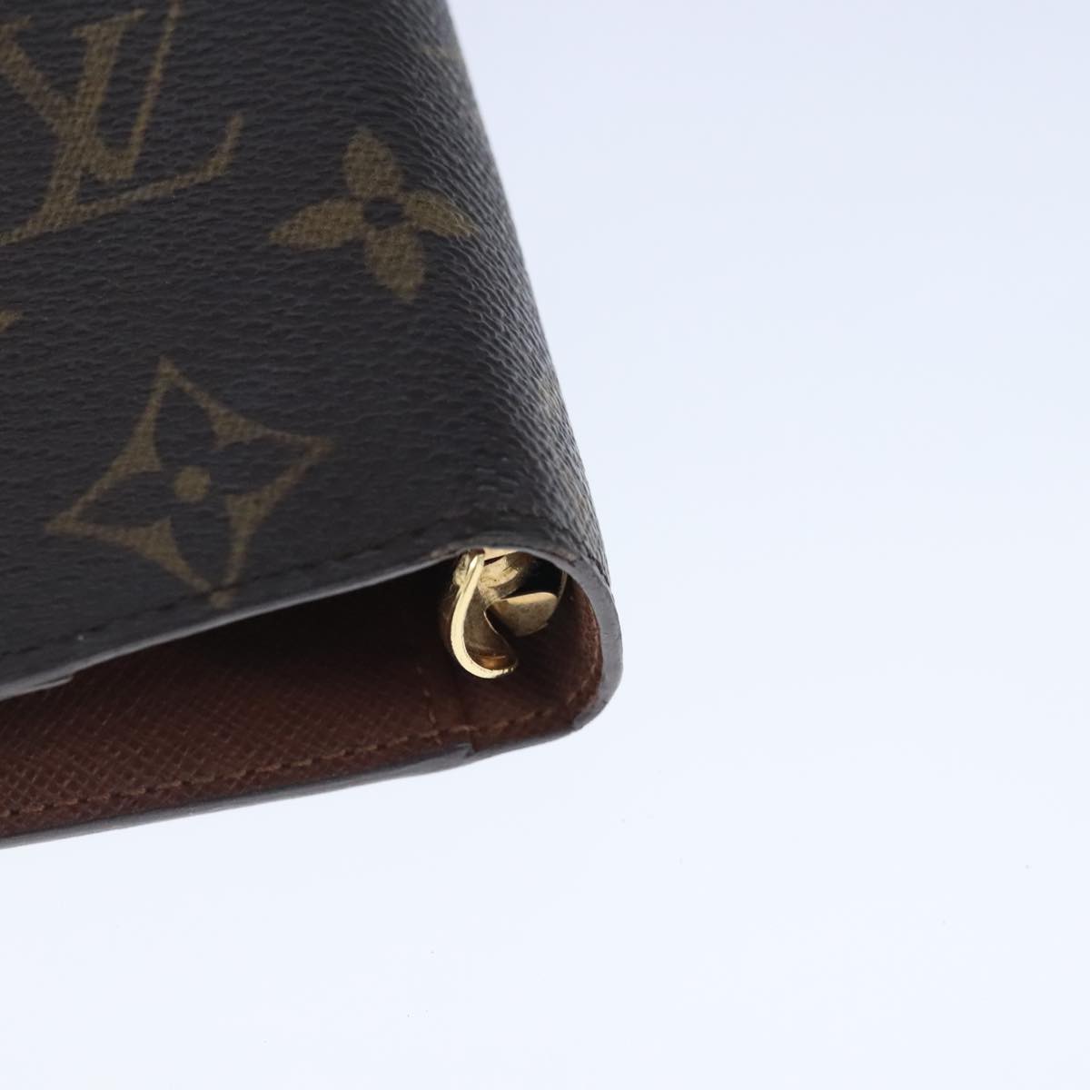 LOUIS VUITTON Monogram Agenda MM Day Planner Cover R20105 LV Auth 102481