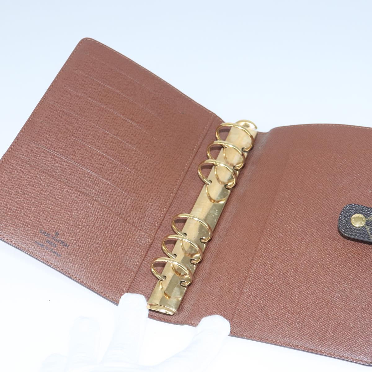 LOUIS VUITTON Monogram Agenda MM Day Planner Cover R20105 LV Auth 102481