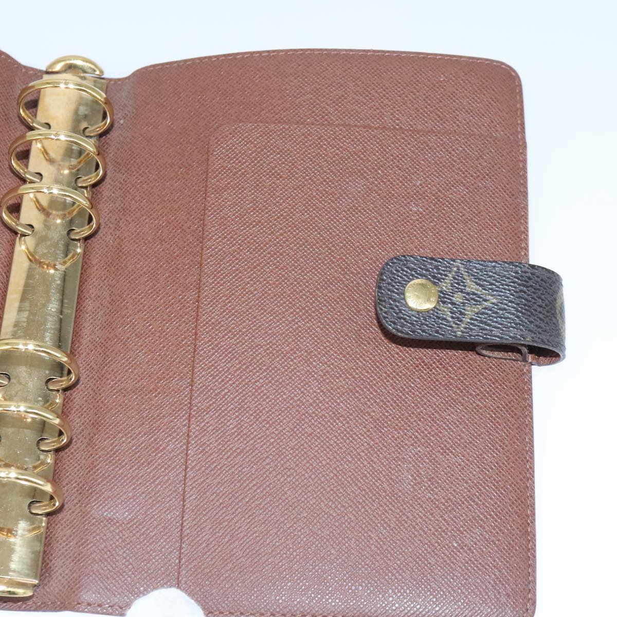 LOUIS VUITTON Monogram Agenda MM Day Planner Cover R20105 LV Auth 102481