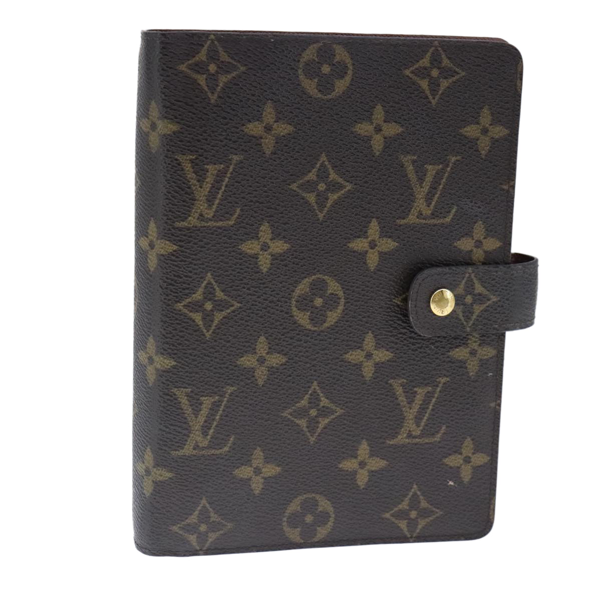 LOUIS VUITTON Monogram Agenda MM Day Planner Cover R20105 LV Auth 102481