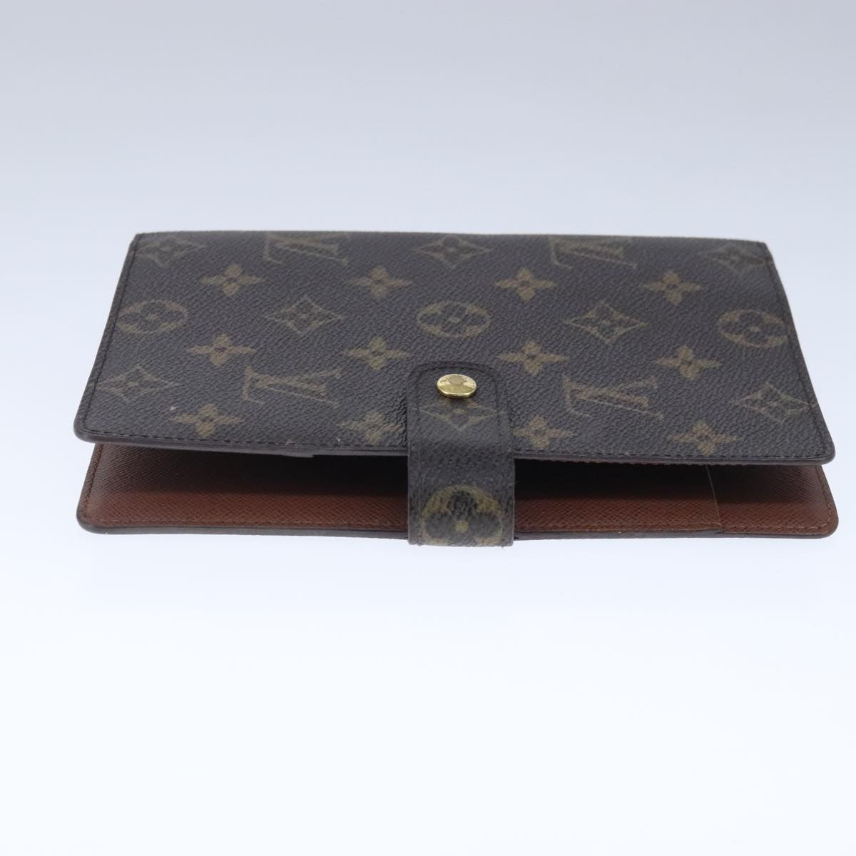 LOUIS VUITTON Monogram Agenda MM Day Planner Cover R20105 LV Auth 102481