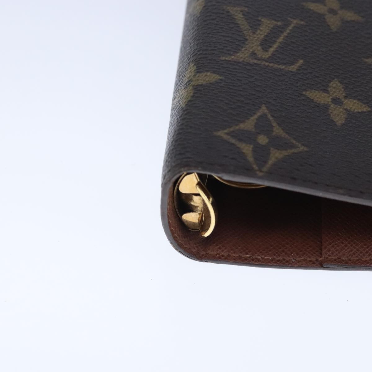 LOUIS VUITTON Monogram Agenda MM Day Planner Cover R20105 LV Auth 102481