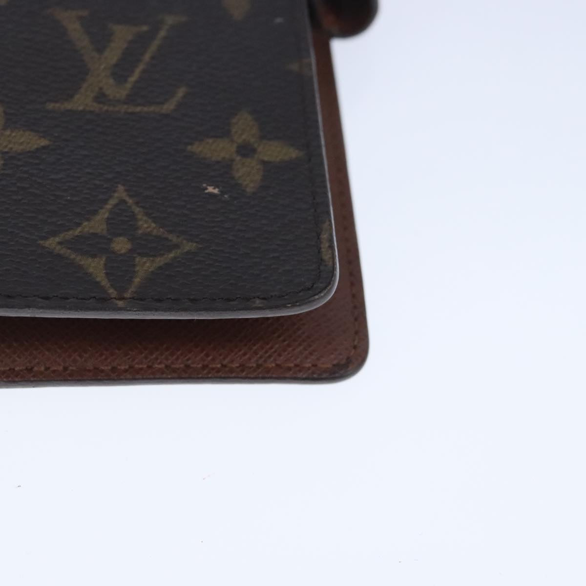 LOUIS VUITTON Monogram Agenda MM Day Planner Cover R20105 LV Auth 102481