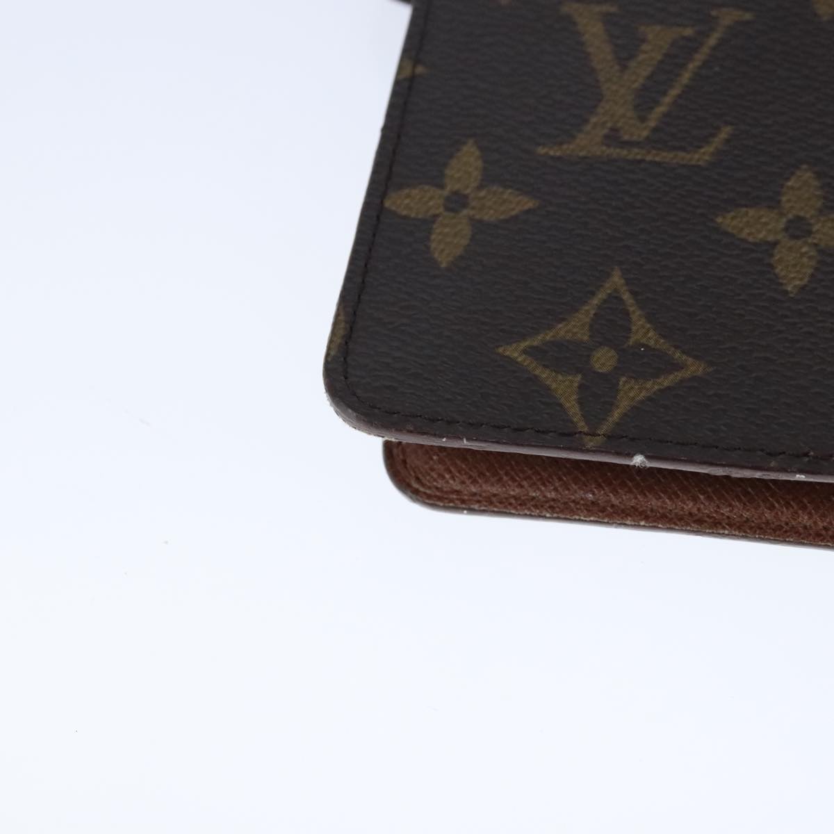 LOUIS VUITTON Monogram Agenda MM Day Planner Cover R20105 LV Auth 102482