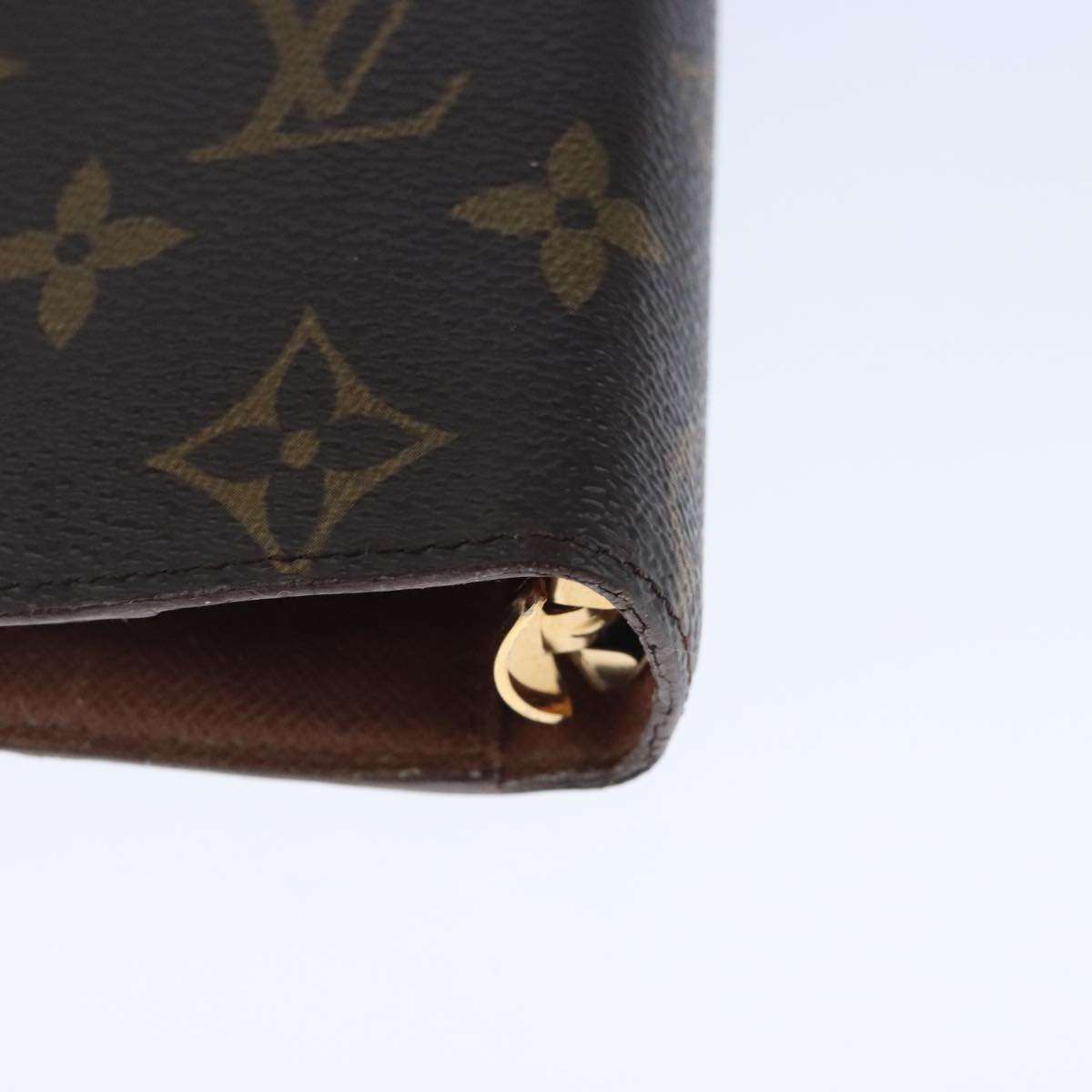 LOUIS VUITTON Monogram Agenda MM Day Planner Cover R20105 LV Auth 102482