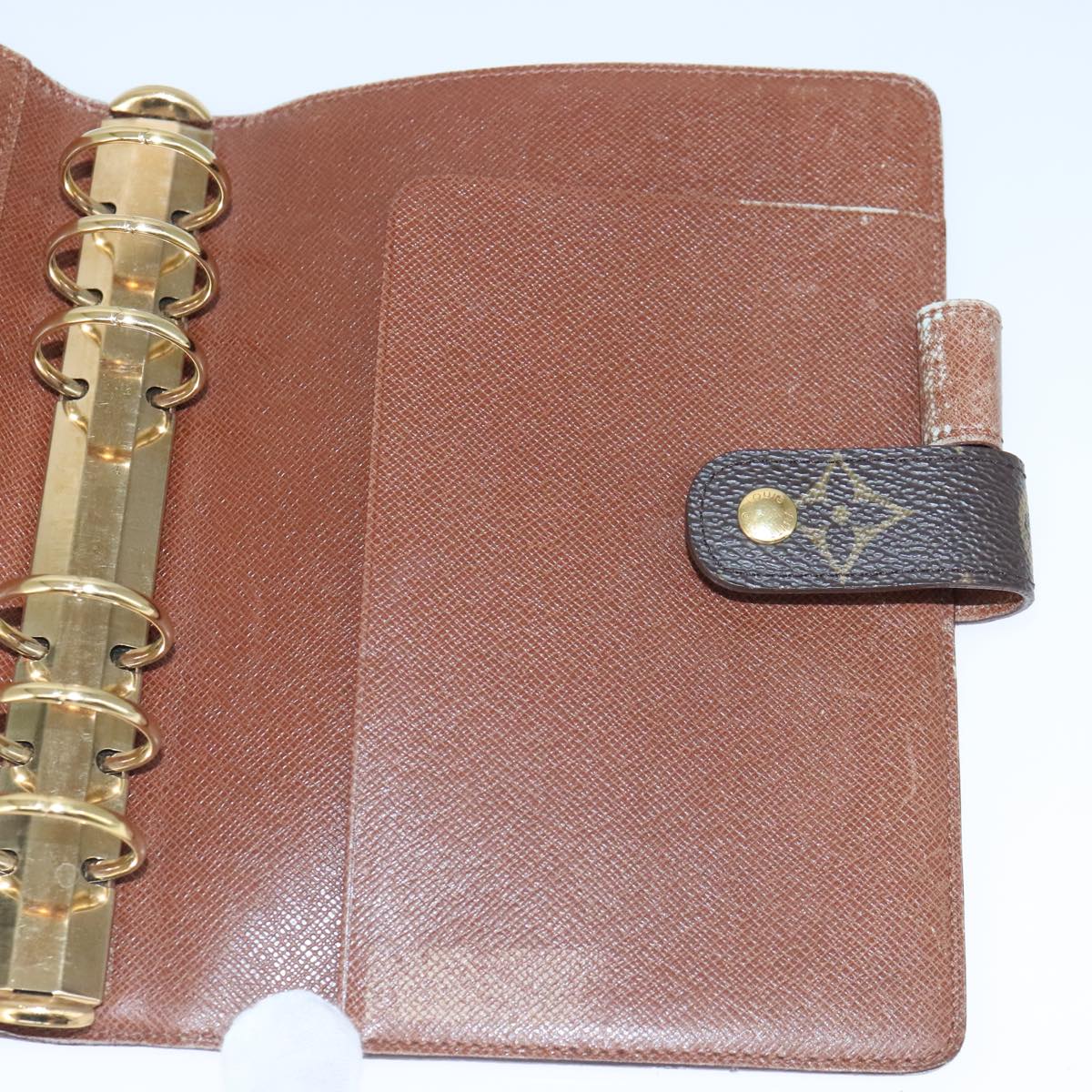 LOUIS VUITTON Monogram Agenda MM Day Planner Cover R20105 LV Auth 102482