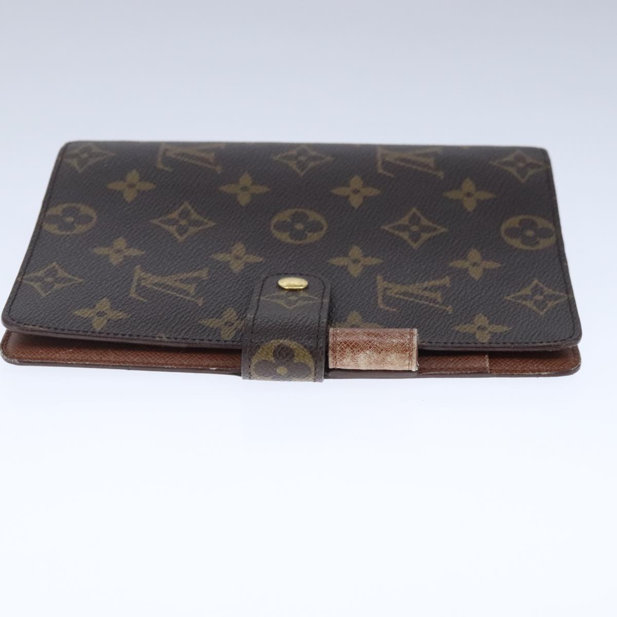 LOUIS VUITTON Monogram Agenda MM Day Planner Cover R20105 LV Auth 102482