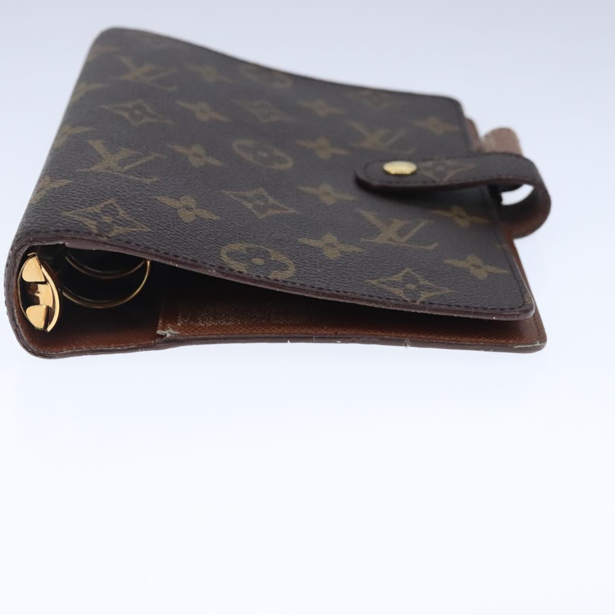 LOUIS VUITTON Monogram Agenda MM Day Planner Cover R20105 LV Auth 102482