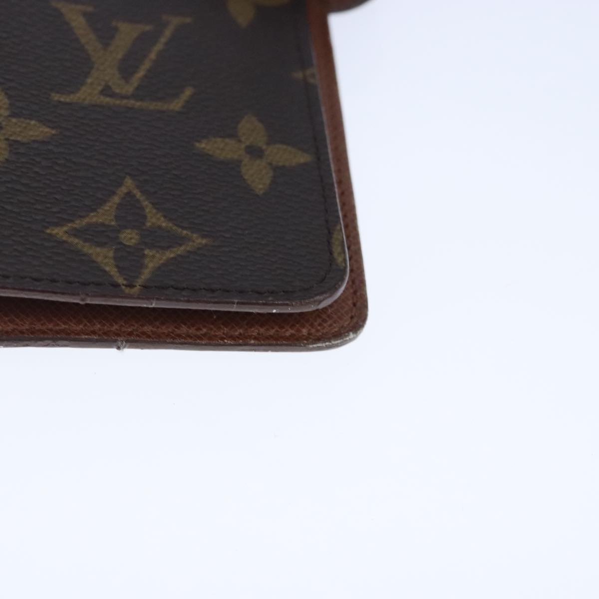 LOUIS VUITTON Monogram Agenda MM Day Planner Cover R20105 LV Auth 102482