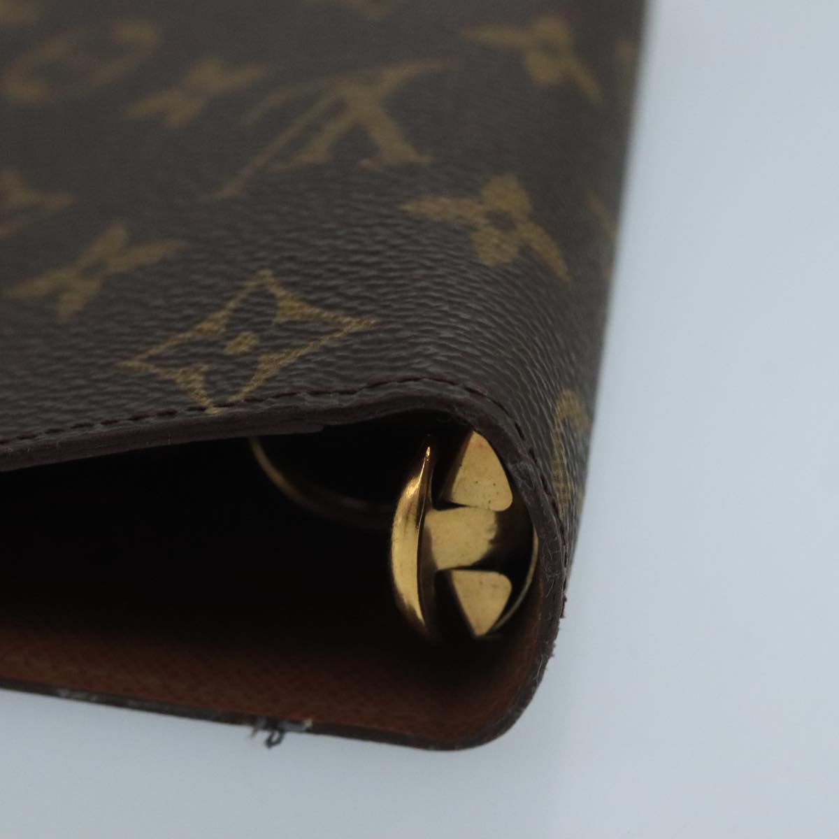 LOUIS VUITTON Monogram Agenda MM Day Planner Cover R20105 LV Auth 102483