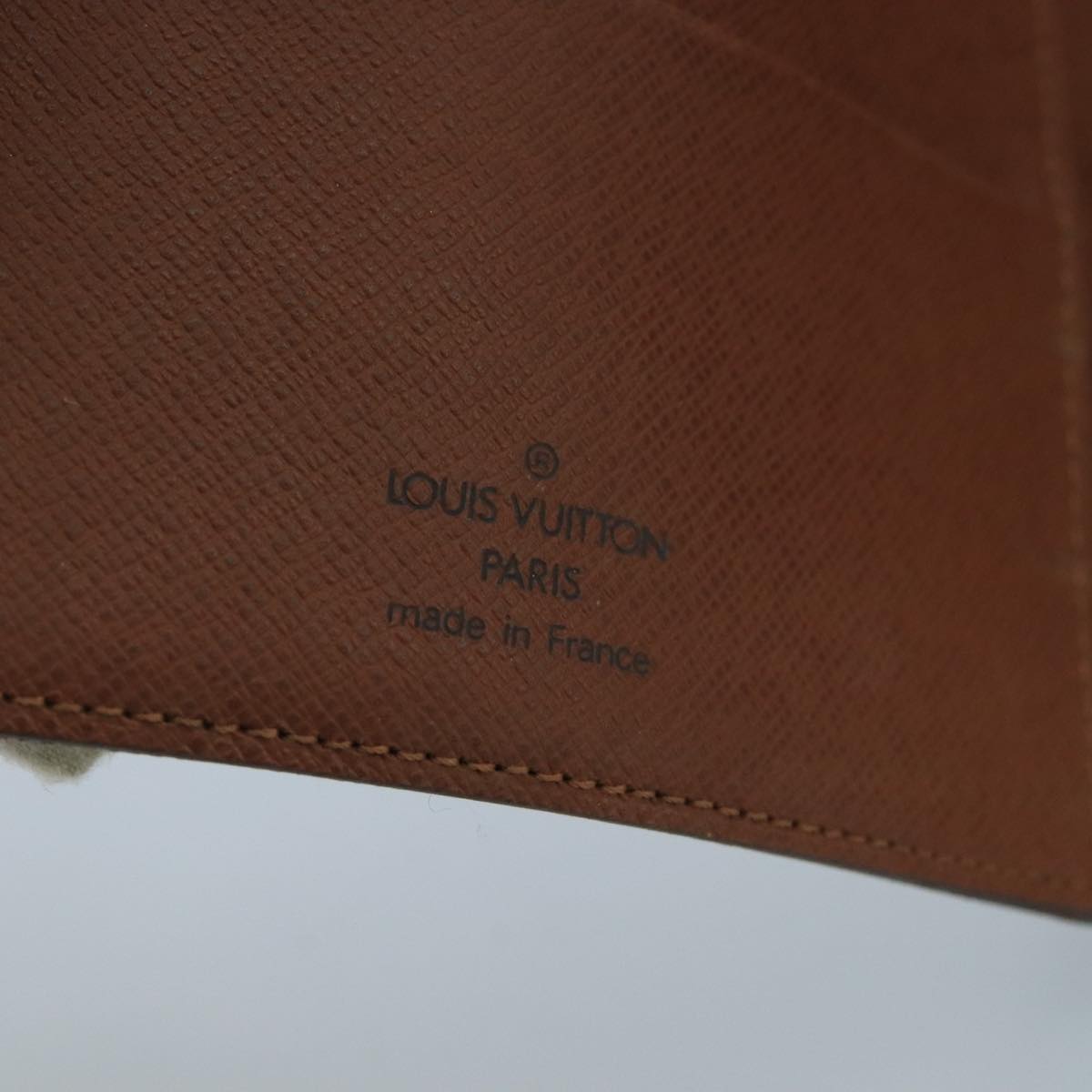 LOUIS VUITTON Monogram Agenda MM Day Planner Cover R20105 LV Auth 102483