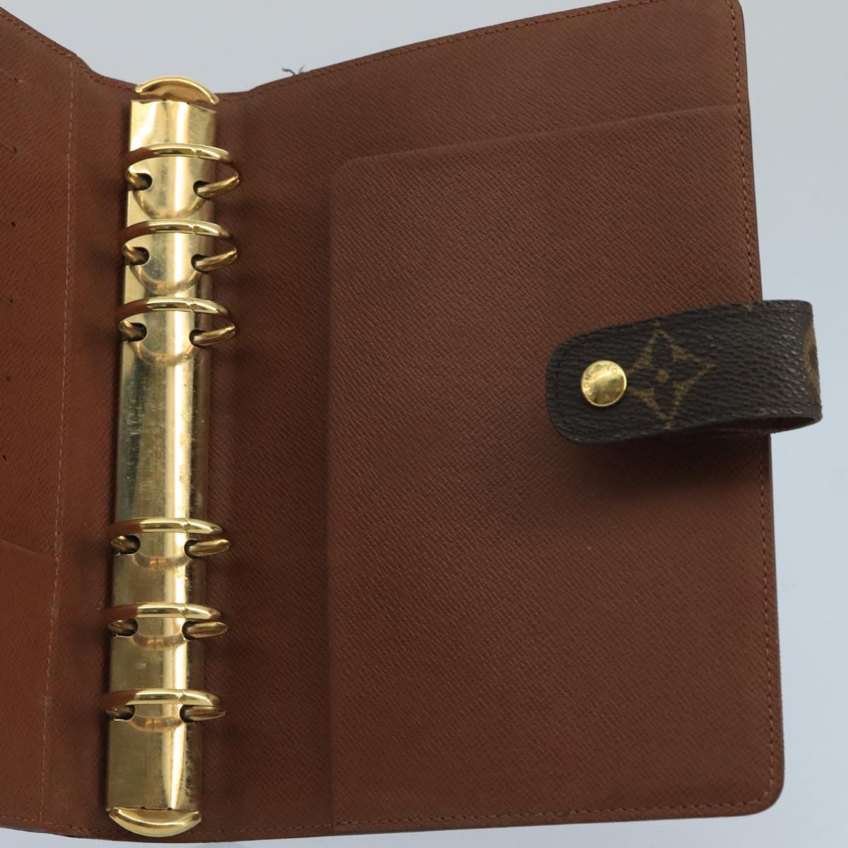 LOUIS VUITTON Monogram Agenda MM Day Planner Cover R20105 LV Auth 102483