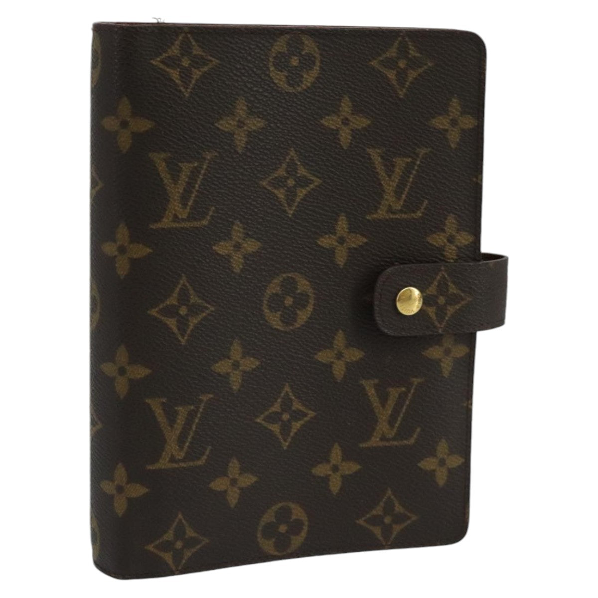 LOUIS VUITTON Monogram Agenda MM Day Planner Cover R20105 LV Auth 102483