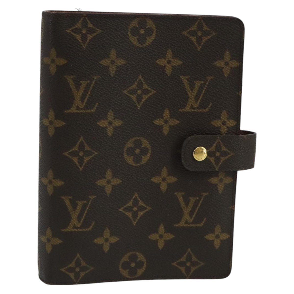 LOUIS VUITTON Monogram Agenda MM Day Planner Cover R20105 LV Auth 102483