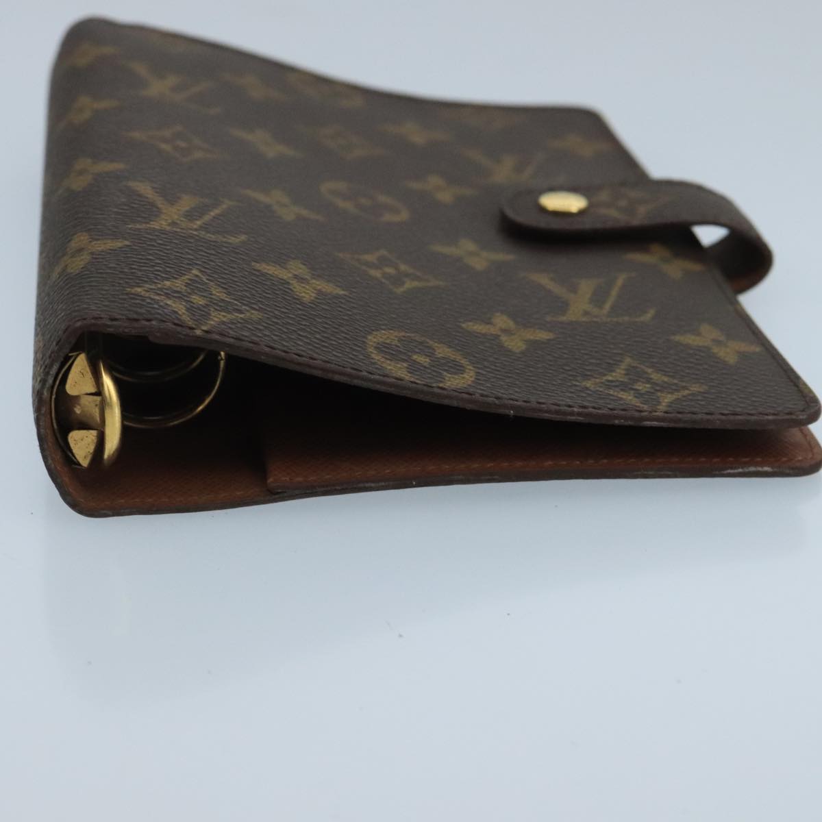 LOUIS VUITTON Monogram Agenda MM Day Planner Cover R20105 LV Auth 102483