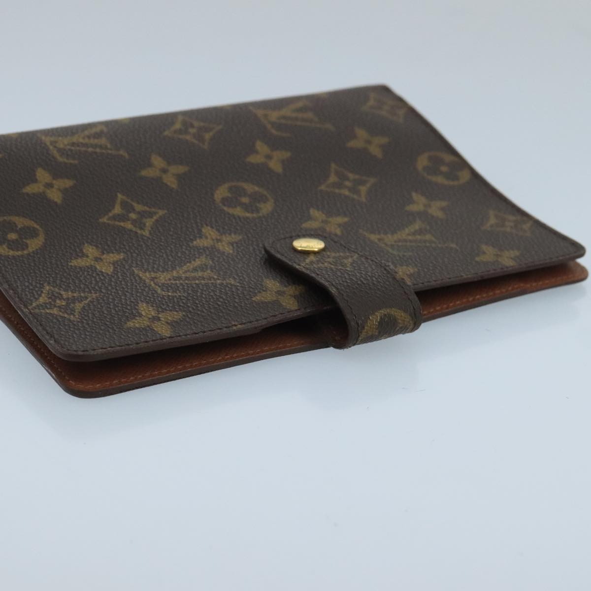 LOUIS VUITTON Monogram Agenda MM Day Planner Cover R20105 LV Auth 102483