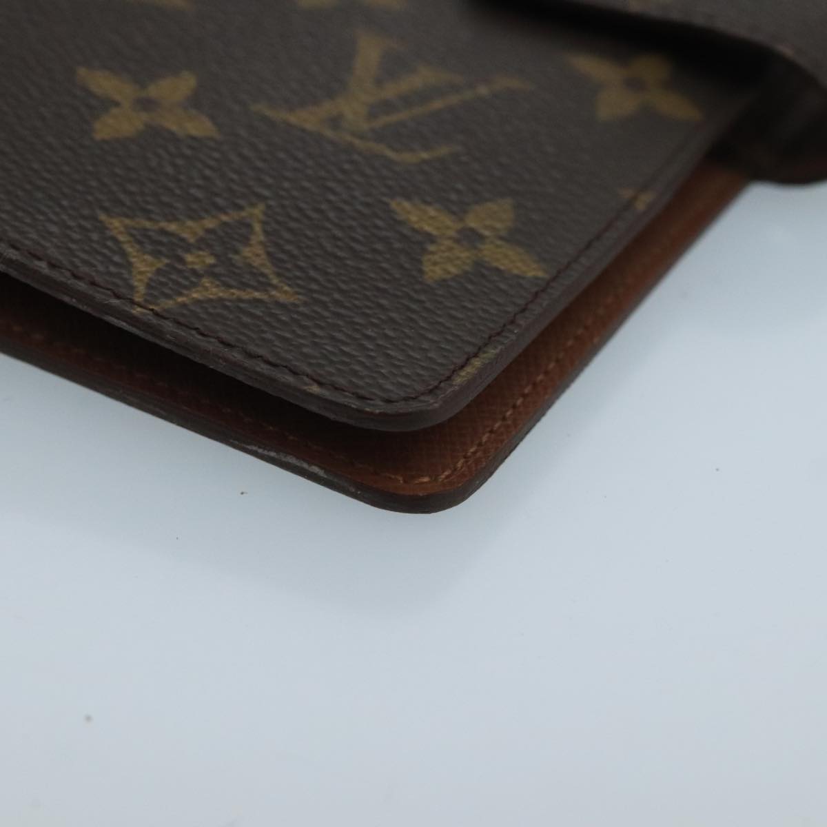 LOUIS VUITTON Monogram Agenda MM Day Planner Cover R20105 LV Auth 102483