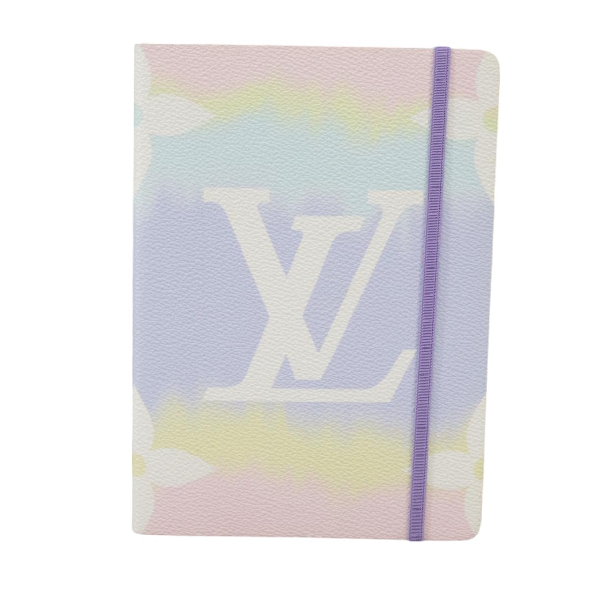 LOUIS VUITTON Escal Kai Eclamance Note Cover Purple Pink GI0487 LV Auth 102485 - 0