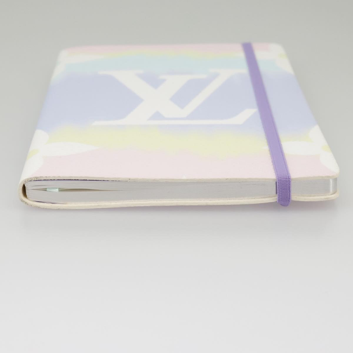 LOUIS VUITTON Escal Kai Eclamance Note Cover Purple Pink GI0487 LV Auth 102485