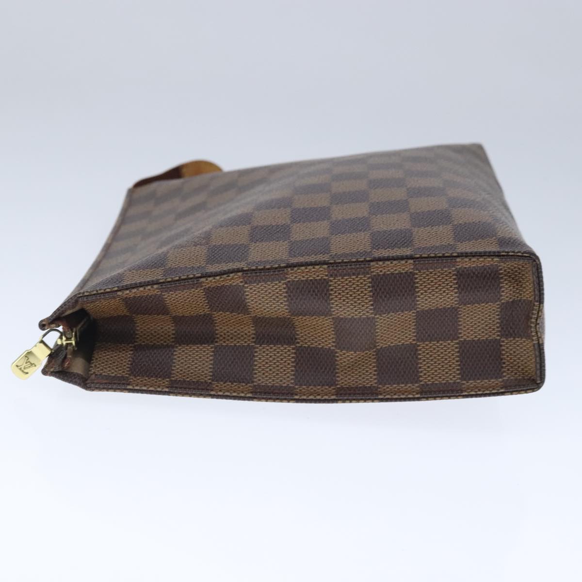 LOUIS VUITTON Damier Ebene Poche Toilette 26 Pouch N47543 LV Auth 102486