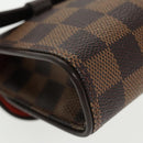 LOUIS VUITTON Damier Ebene Pochette Florentine Waist Bag N51856 LV Auth 102487V-19