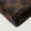 LOUIS VUITTON Damier Ebene Pochette Florentine Waist Bag N51856 LV Auth 102487V-20