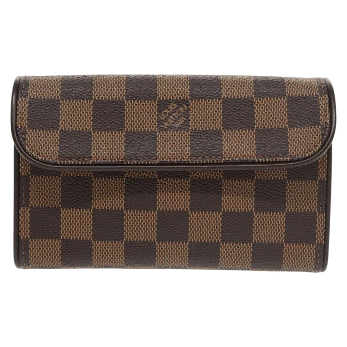 LOUIS VUITTON Damier Ebene Pochette Florentine Waist Bag N51856 LV Auth 102487A - 0