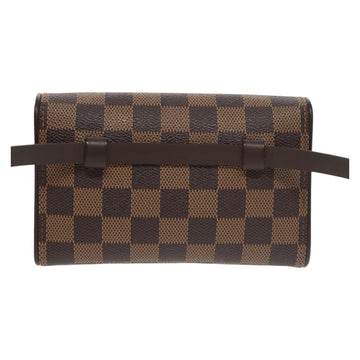 LOUIS VUITTON Damier Ebene Pochette Florentine Waist Bag N51856 LV Auth 102487AV - 0
