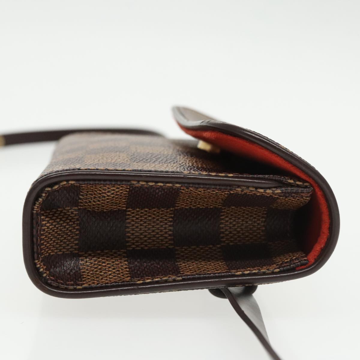 LOUIS VUITTON Damier Ebene Pochette Florentine Waist Bag N51856 LV Auth 102487A