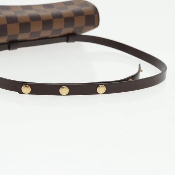 LOUIS VUITTON Damier Ebene Pochette Florentine Waist Bag N51856 LV Auth 102487AV