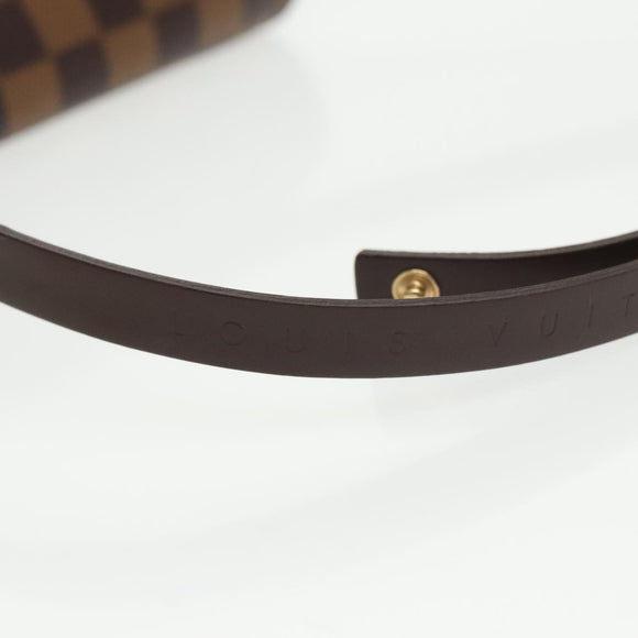 LOUIS VUITTON Damier Ebene Pochette Florentine Waist Bag N51856 LV Auth 102487AV