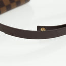 LOUIS VUITTON Damier Ebene Pochette Florentine Waist Bag N51856 LV Auth 102487V-15