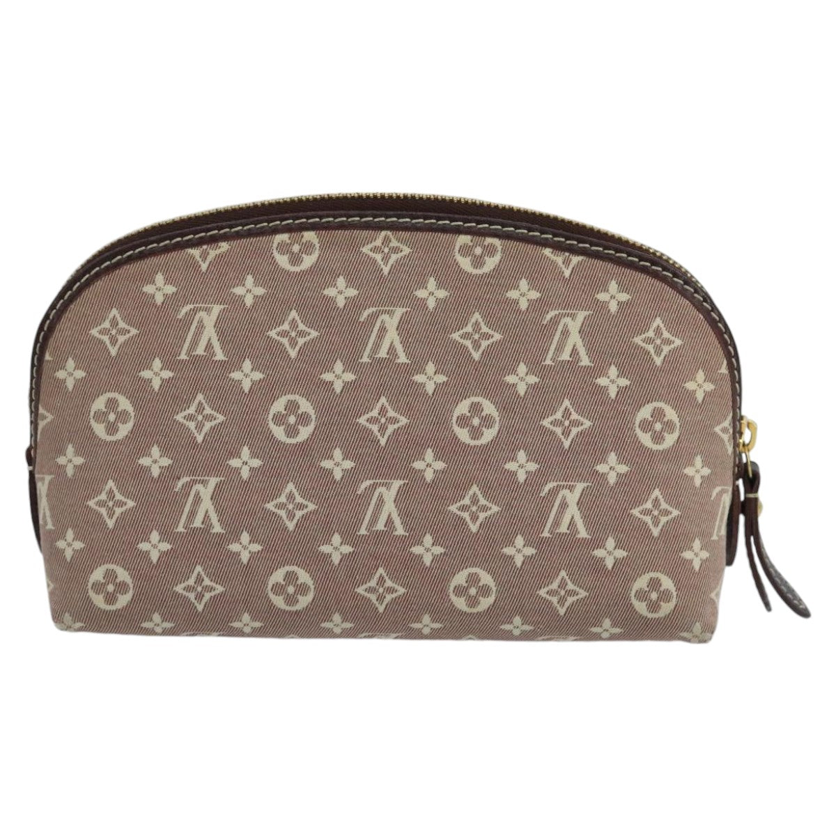 LOUIS VUITTON Monogram Idylle Pochette Cosmetic Pouch Sepia M40377 Auth 102488 - 0