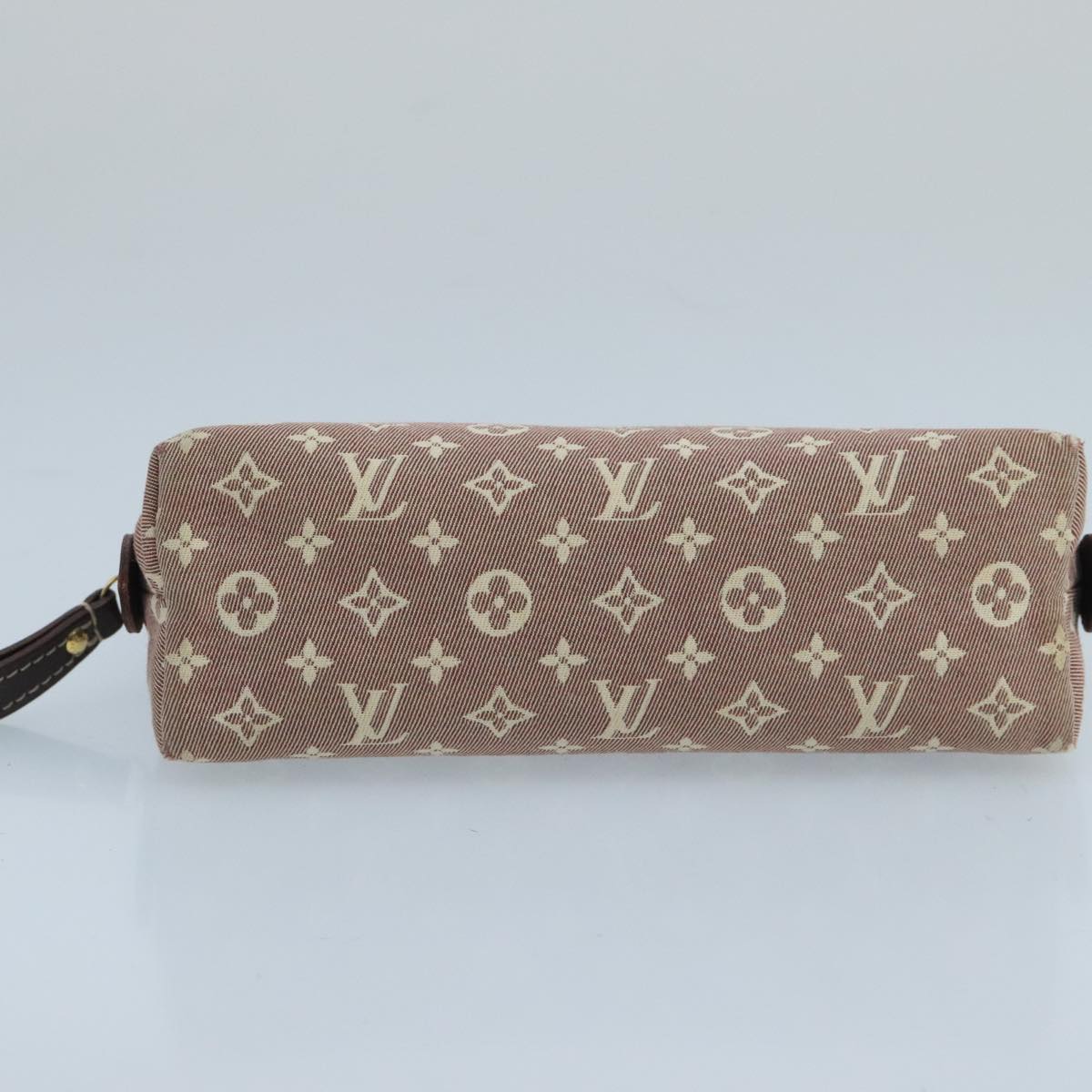 LOUIS VUITTON Monogram Idylle Pochette Cosmetic Pouch Sepia M40377 Auth 102488