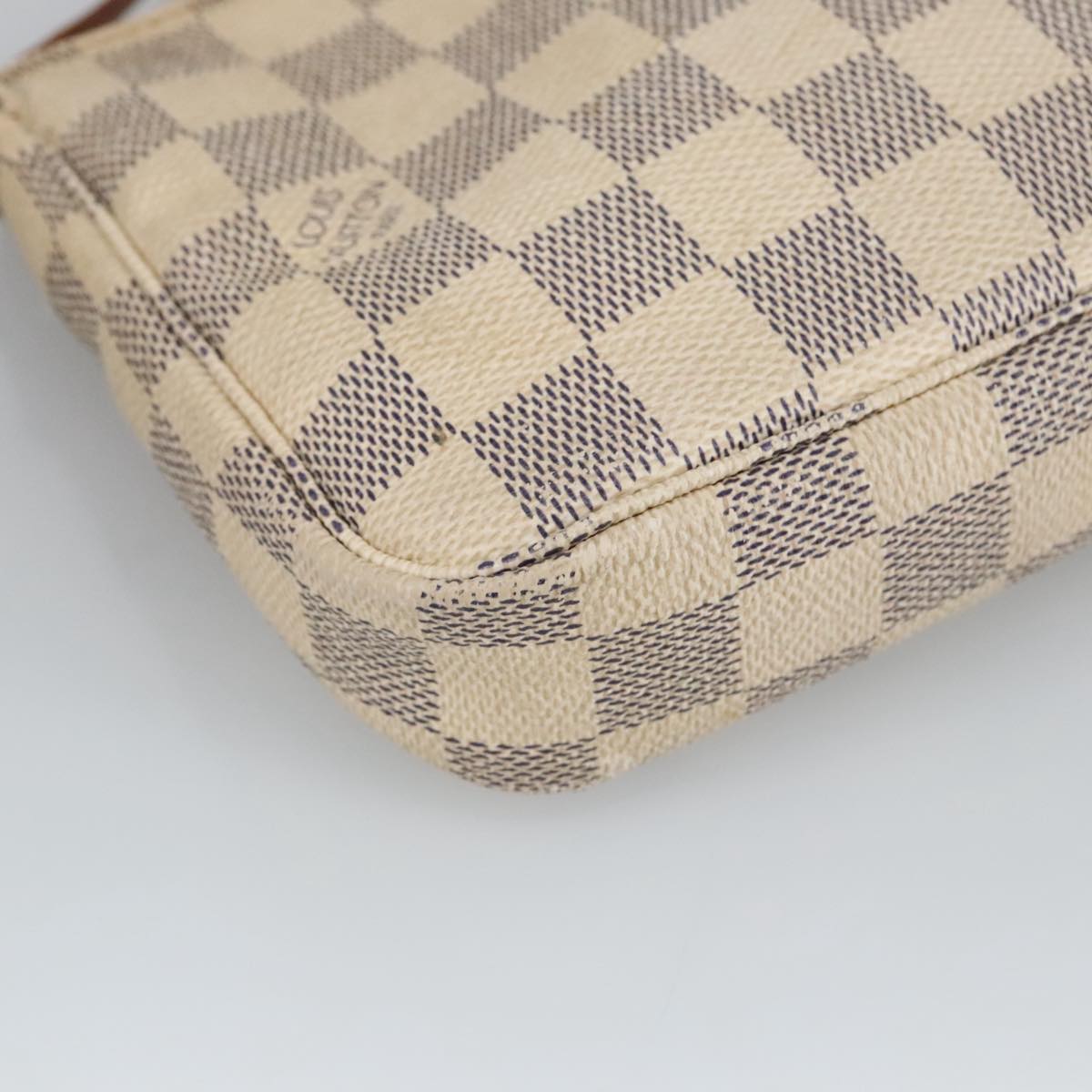 LOUIS VUITTON Damier Azur Pochette Accessoires Pouch N51986 LV Auth 102489