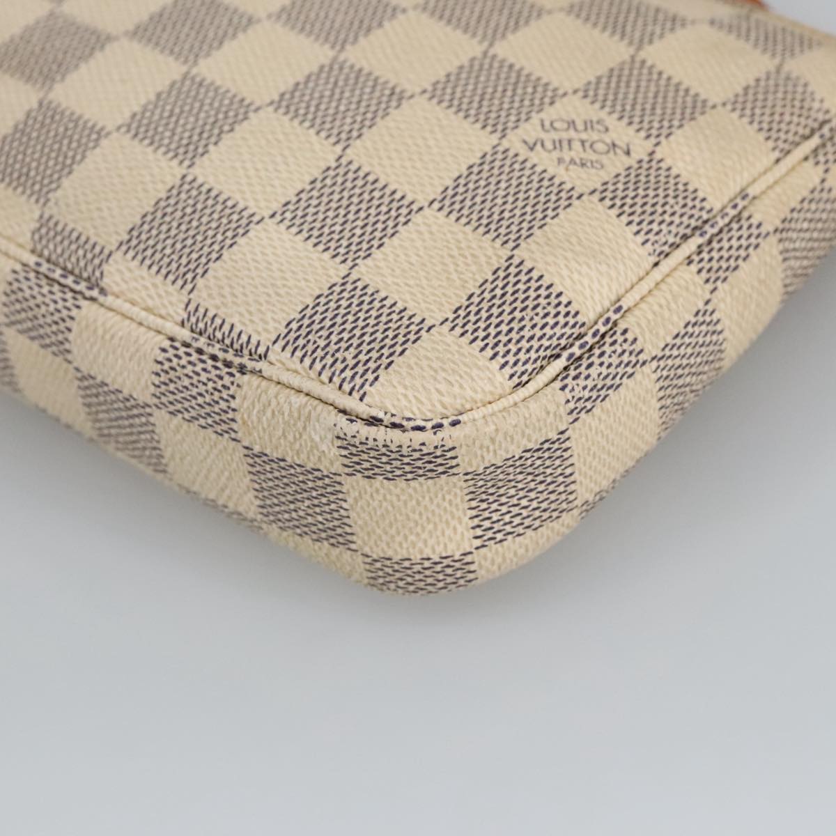 LOUIS VUITTON Damier Azur Pochette Accessoires Pouch N51986 LV Auth 102489