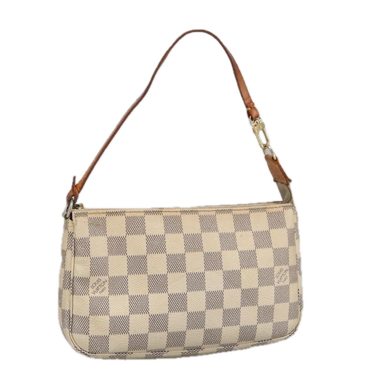 LOUIS VUITTON Damier Azur Pochette Accessoires Pouch N51986 LV Auth 102489