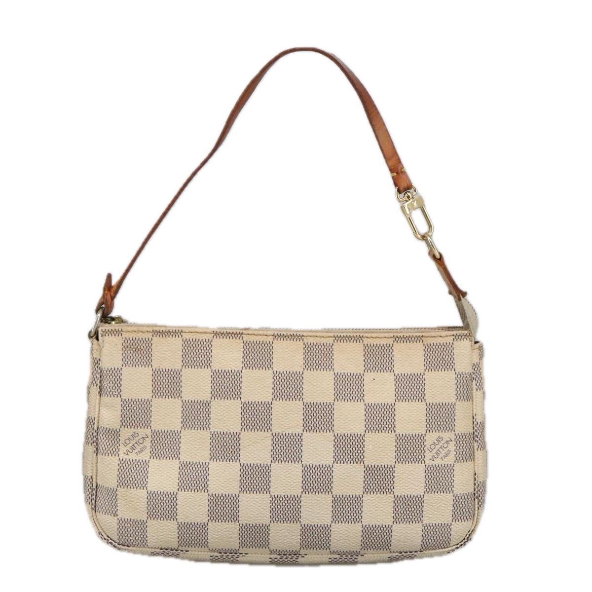 LOUIS VUITTON Damier Azur Pochette Accessoires Pouch N51986 LV Auth 102489