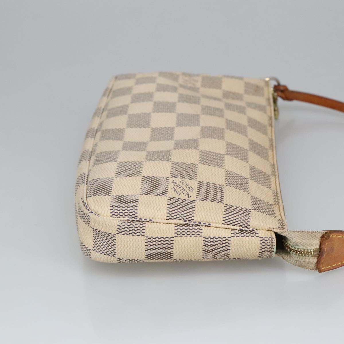 LOUIS VUITTON Damier Azur Pochette Accessoires Pouch N51986 LV Auth 102489