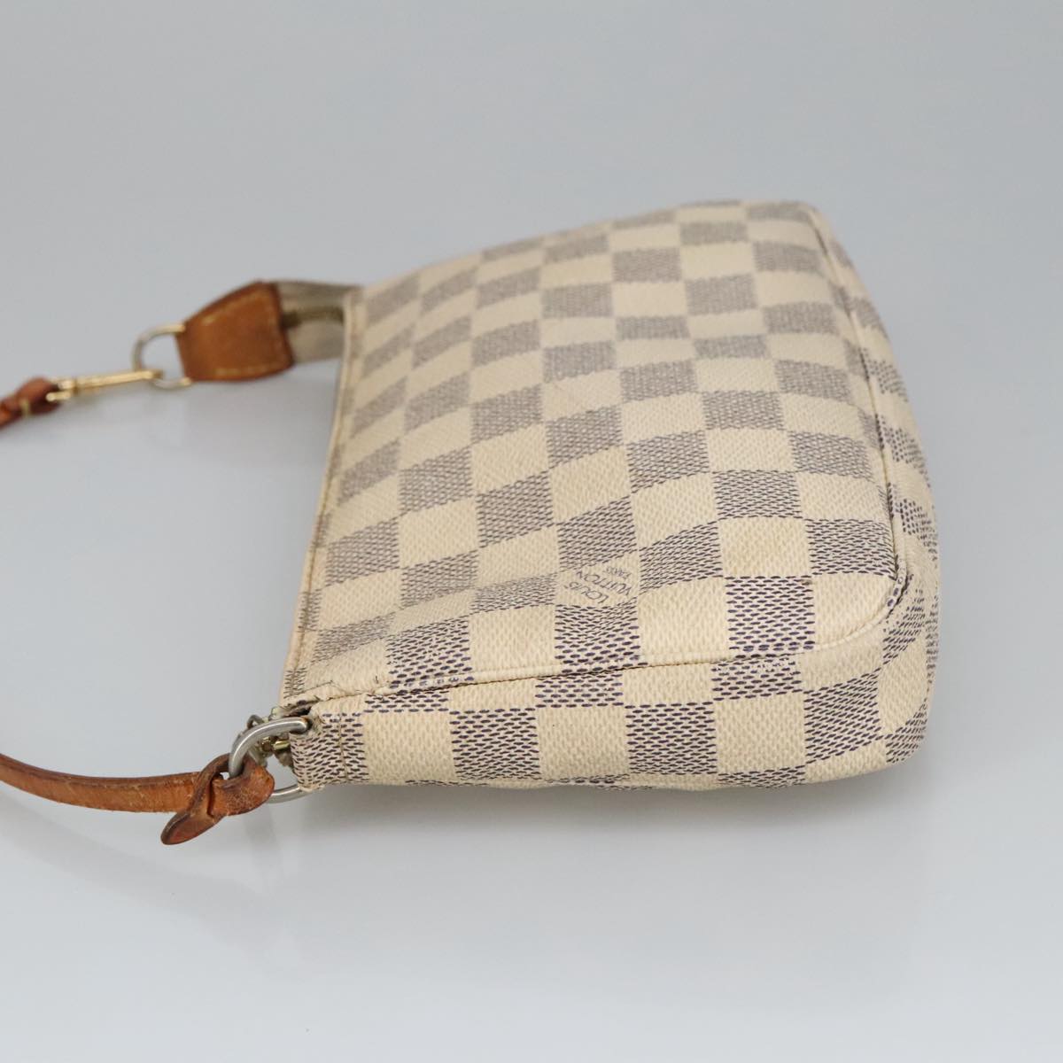 LOUIS VUITTON Damier Azur Pochette Accessoires Pouch N51986 LV Auth 102489