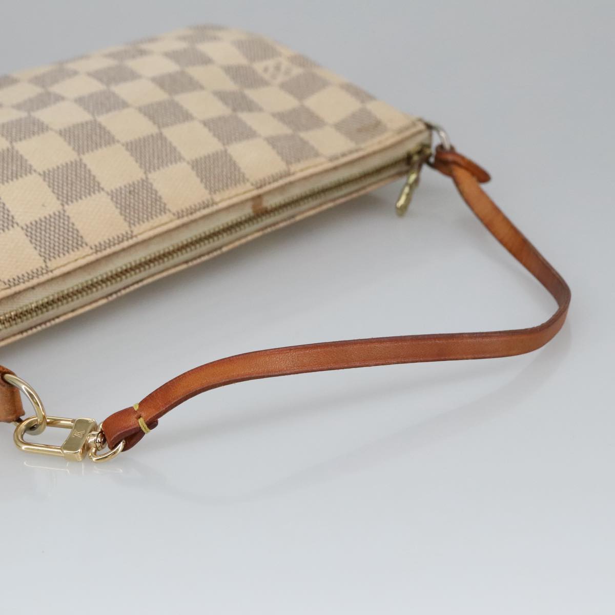 LOUIS VUITTON Damier Azur Pochette Accessoires Pouch N51986 LV Auth 102489