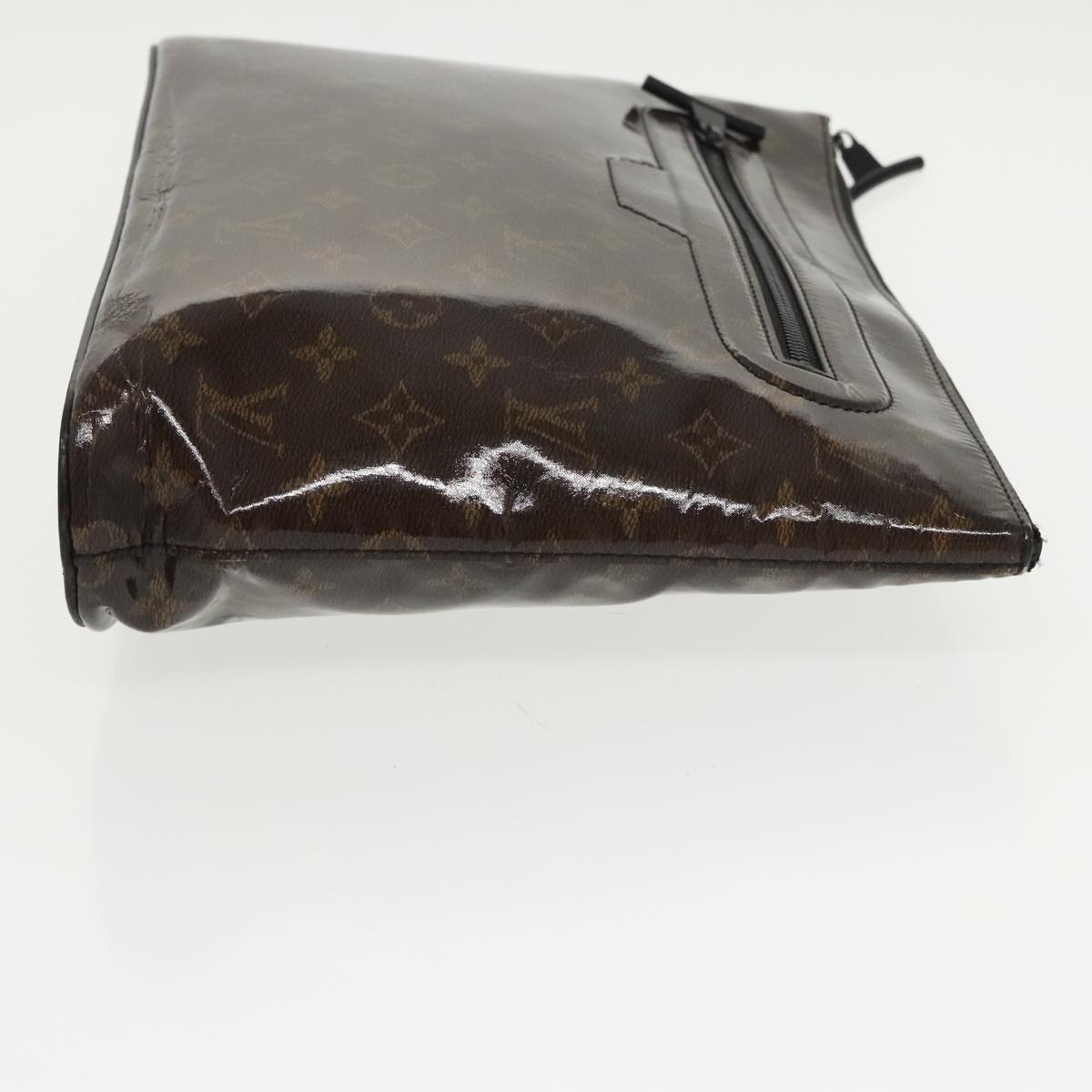 LOUIS VUITTON Eclipse Glaze Pochette Cosmos Clutch Bag M63373 LV Auth 102492