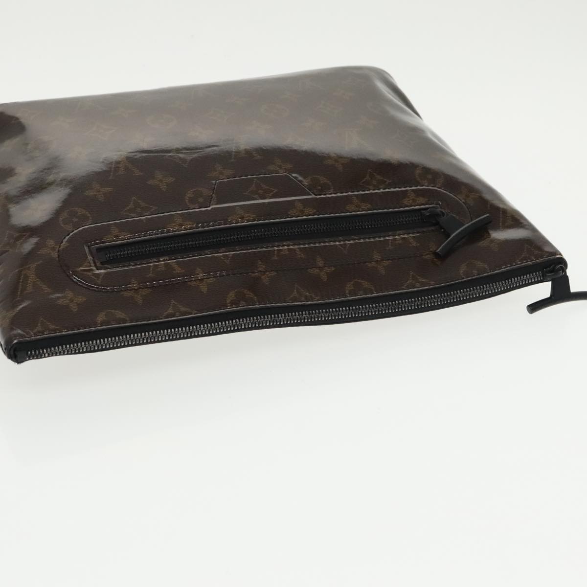 LOUIS VUITTON Eclipse Glaze Pochette Cosmos Clutch Bag M63373 LV Auth 102492