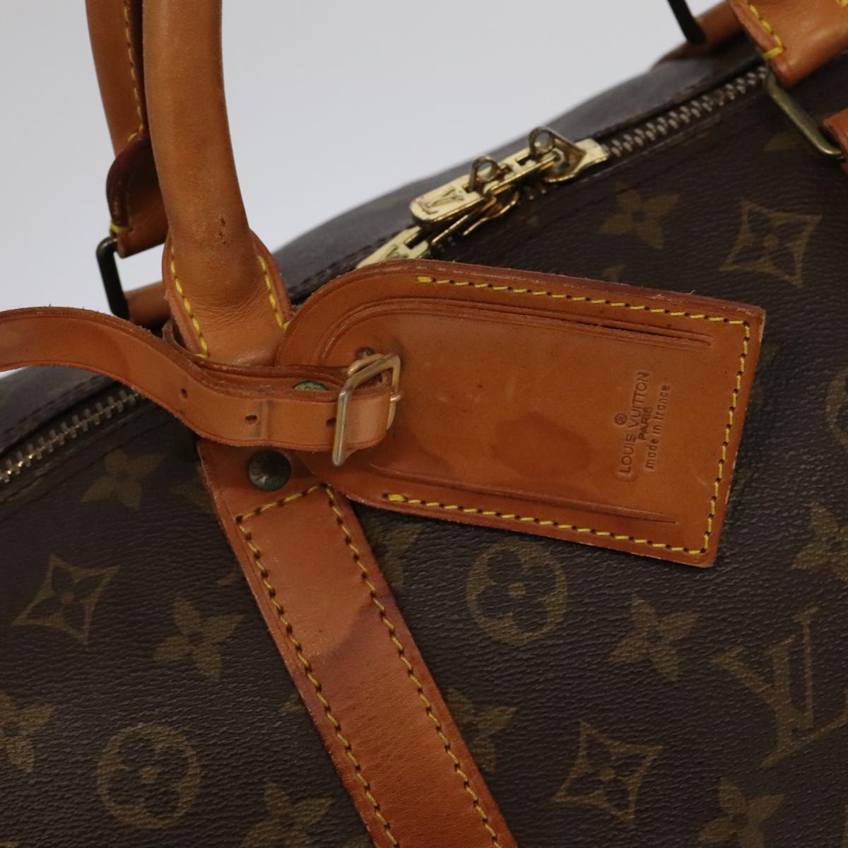 LOUIS VUITTON Monogram Keepall Bandouliere 60 Boston Bag M41412 LV Auth 102497