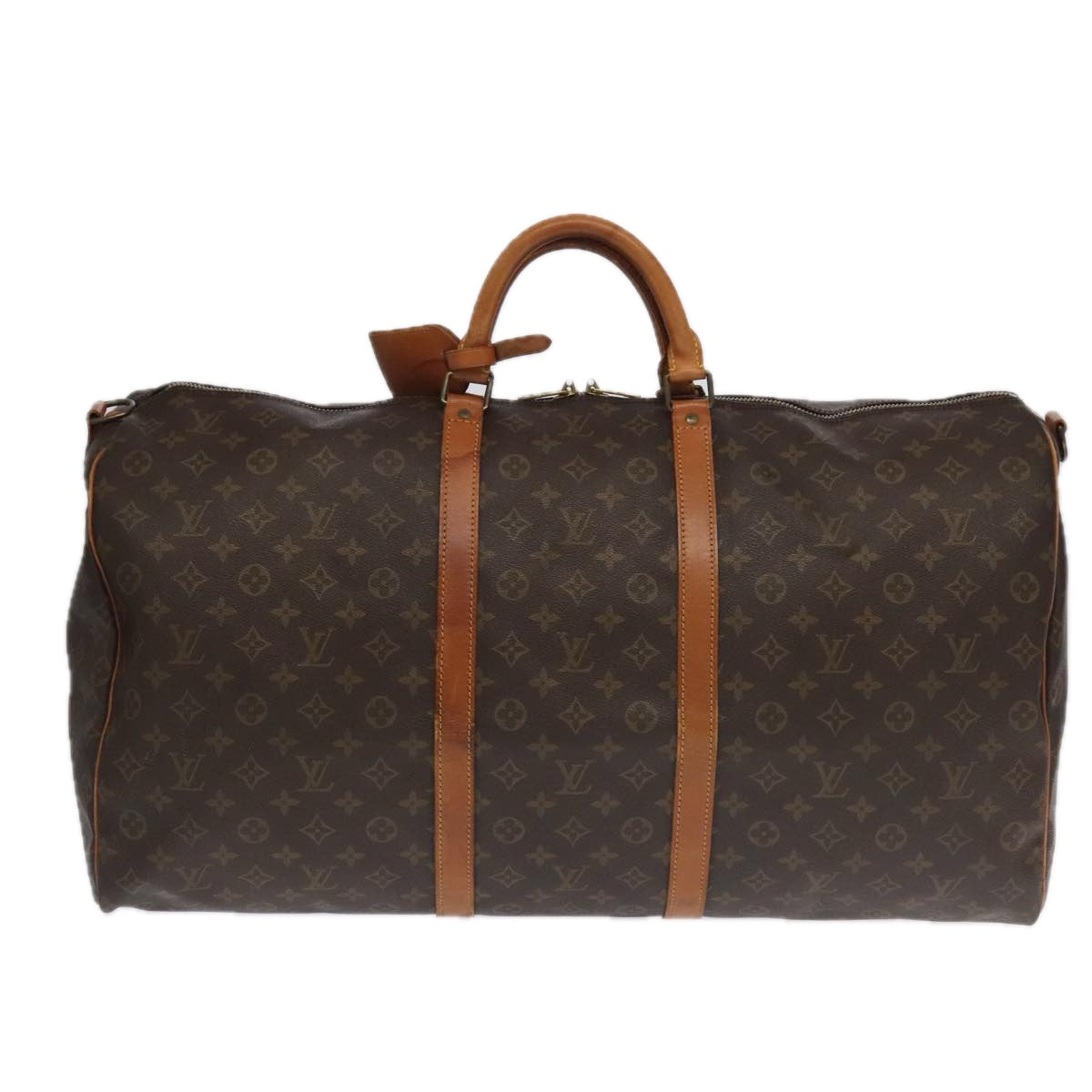 LOUIS VUITTON Monogram Keepall Bandouliere 60 Boston Bag M41412 LV Auth 102497