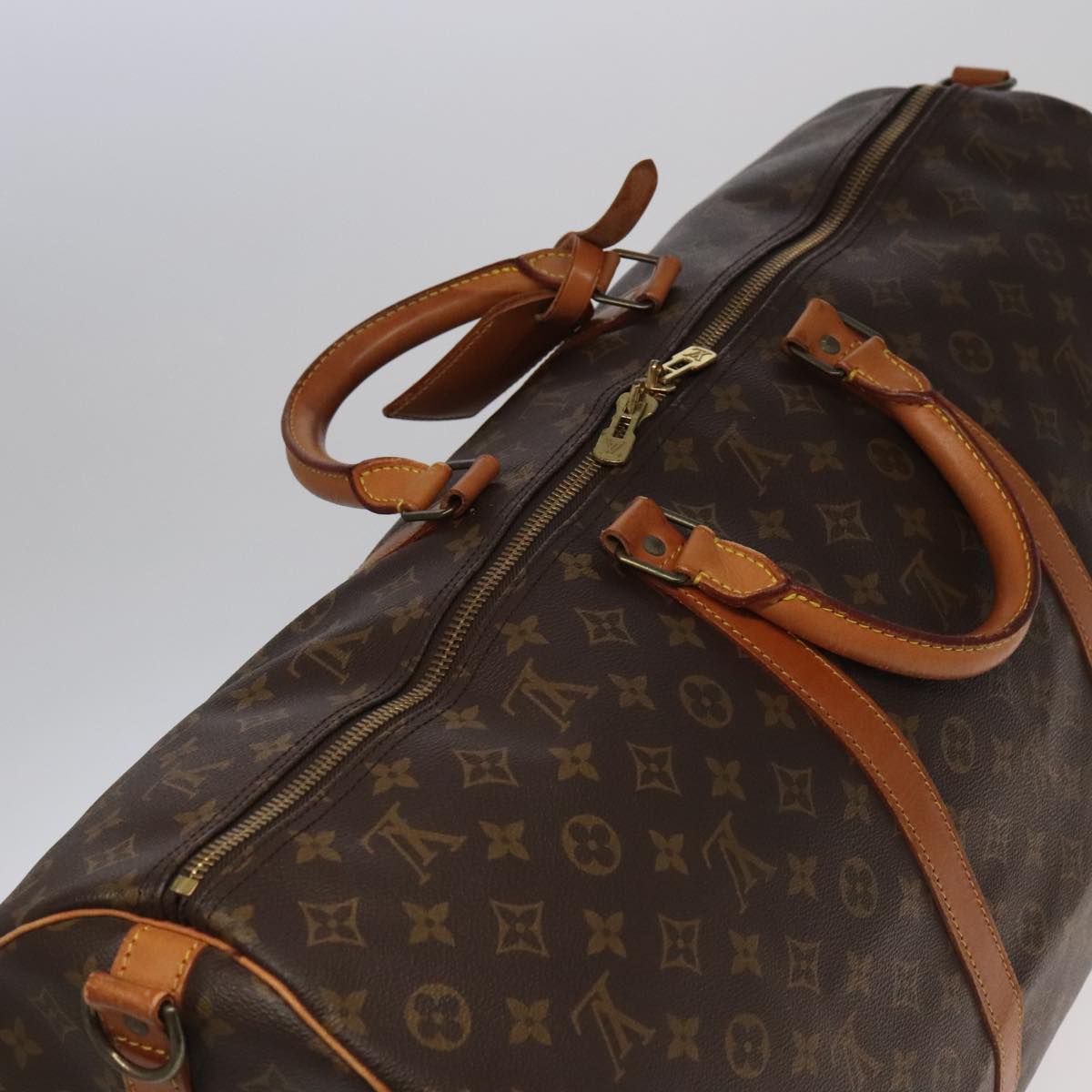 LOUIS VUITTON Monogram Keepall Bandouliere 60 Boston Bag M41412 LV Auth 102497