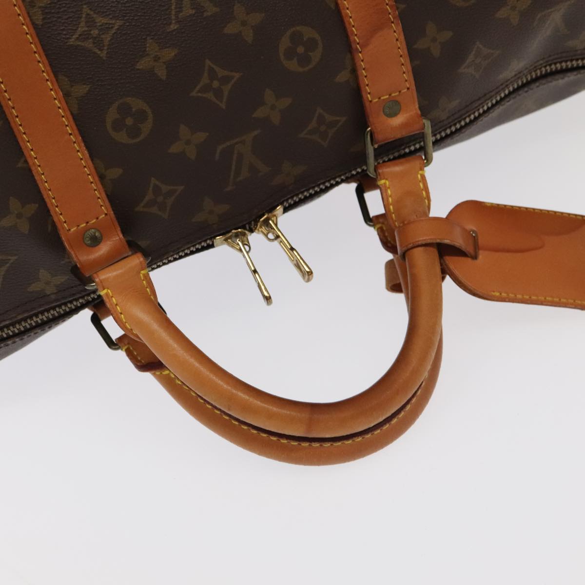 LOUIS VUITTON Monogram Keepall Bandouliere 60 Boston Bag M41412 LV Auth 102497